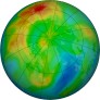 Arctic ozone map for 2024-12-14